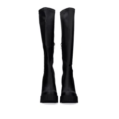 Bota Alta Com Calcanhar T5212-L1478 Preto