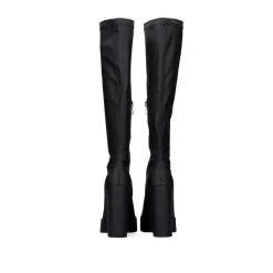 Bota Alta Com Calcanhar T5212-L1478 Preto