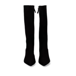 Bota Alta Com Salto Fino Erica-360 Preto