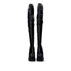 Bota De Salto Alto E Plataforma Dupla T3826-M2737 Em Preto