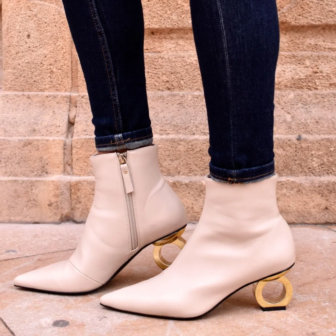 Bota De Salto Circular Bruna-612 Ice