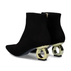 Bota De Salto Circular Bruna-612 Preto