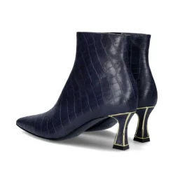 Bota De Salto Fino Erica-311 Azul Croco