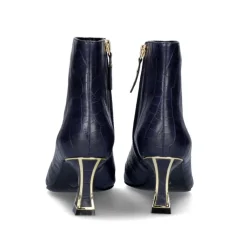 Bota De Salto Fino Erica-311 Azul Croco