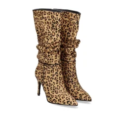 Bota Drapeada Diana-125 Leopard