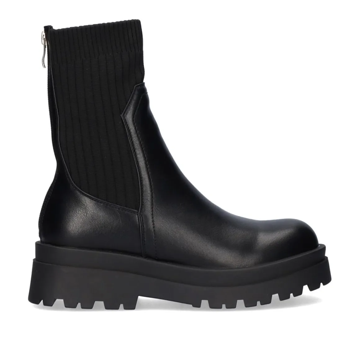 Bota Engomada Estilo Meia T3653-M2587 Em Preto