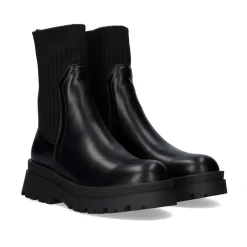 Bota Engomada Estilo Meia T3653-M2587 Em Preto