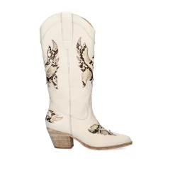 Bota Estilo Cowboy Cesar-720 Offwhite