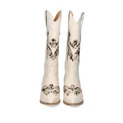 Bota Estilo Cowboy Cesar-720 Offwhite