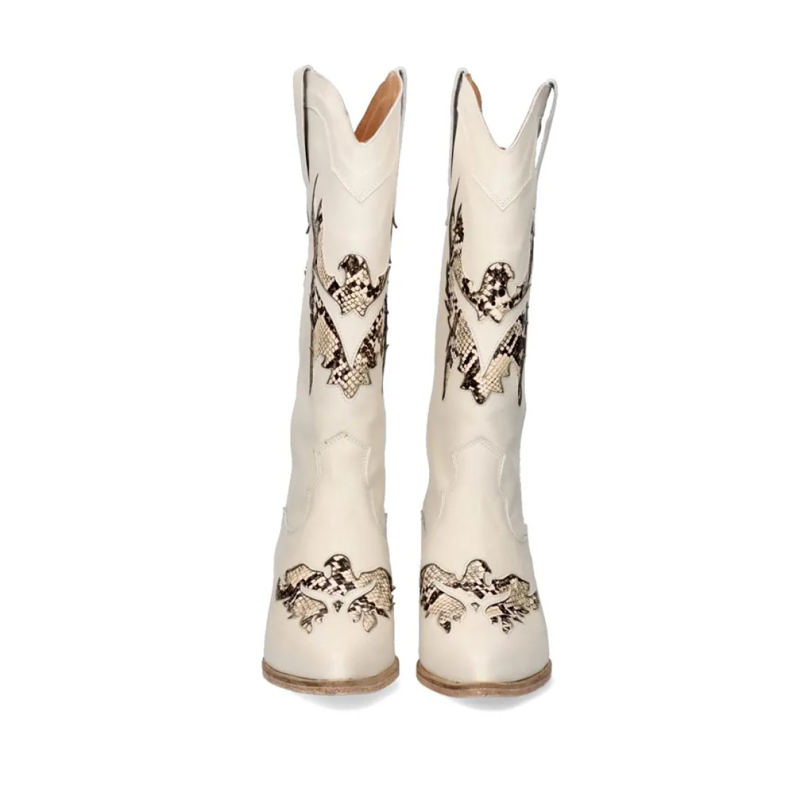 Bota Estilo Cowboy Cesar-720 Offwhite