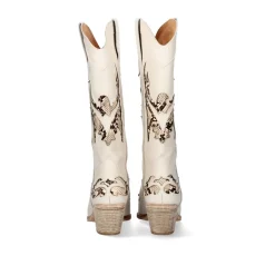 Bota Estilo Cowboy Cesar-720 Offwhite