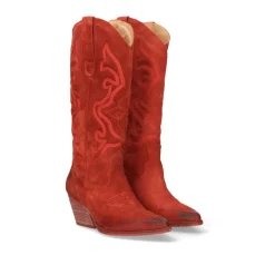 Bota Estilo Cowboy Dallas-105 Vermelho