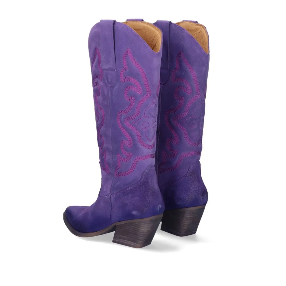 Bota Estilo Cowboy Dallas-105 Roxo