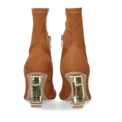 Botins De Microfibra Maggie-600 Tan