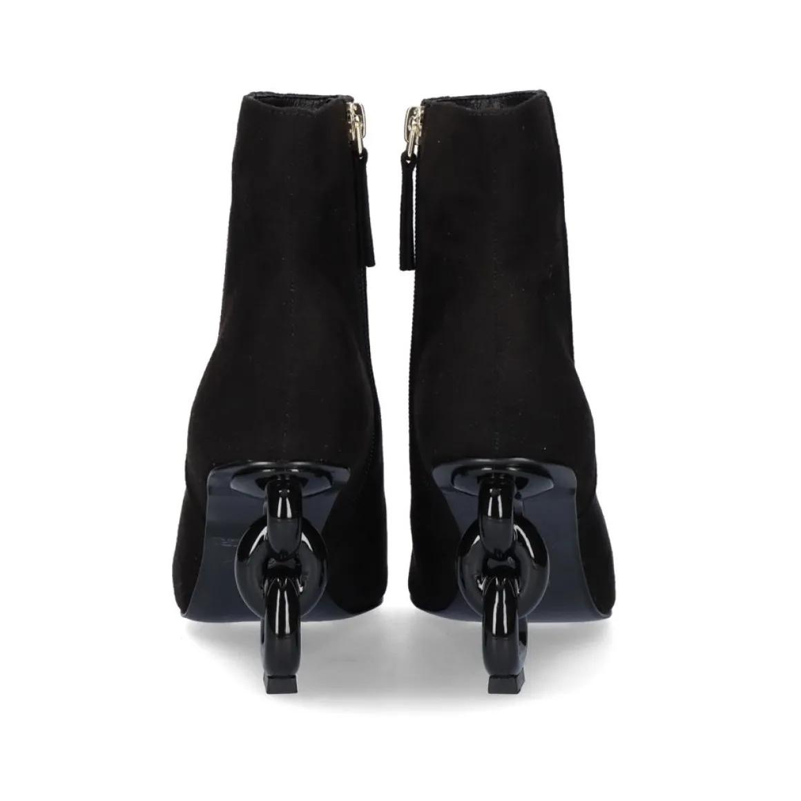 Botins De Salto (>8 Cm) Samantha-810 Microfiber Preto