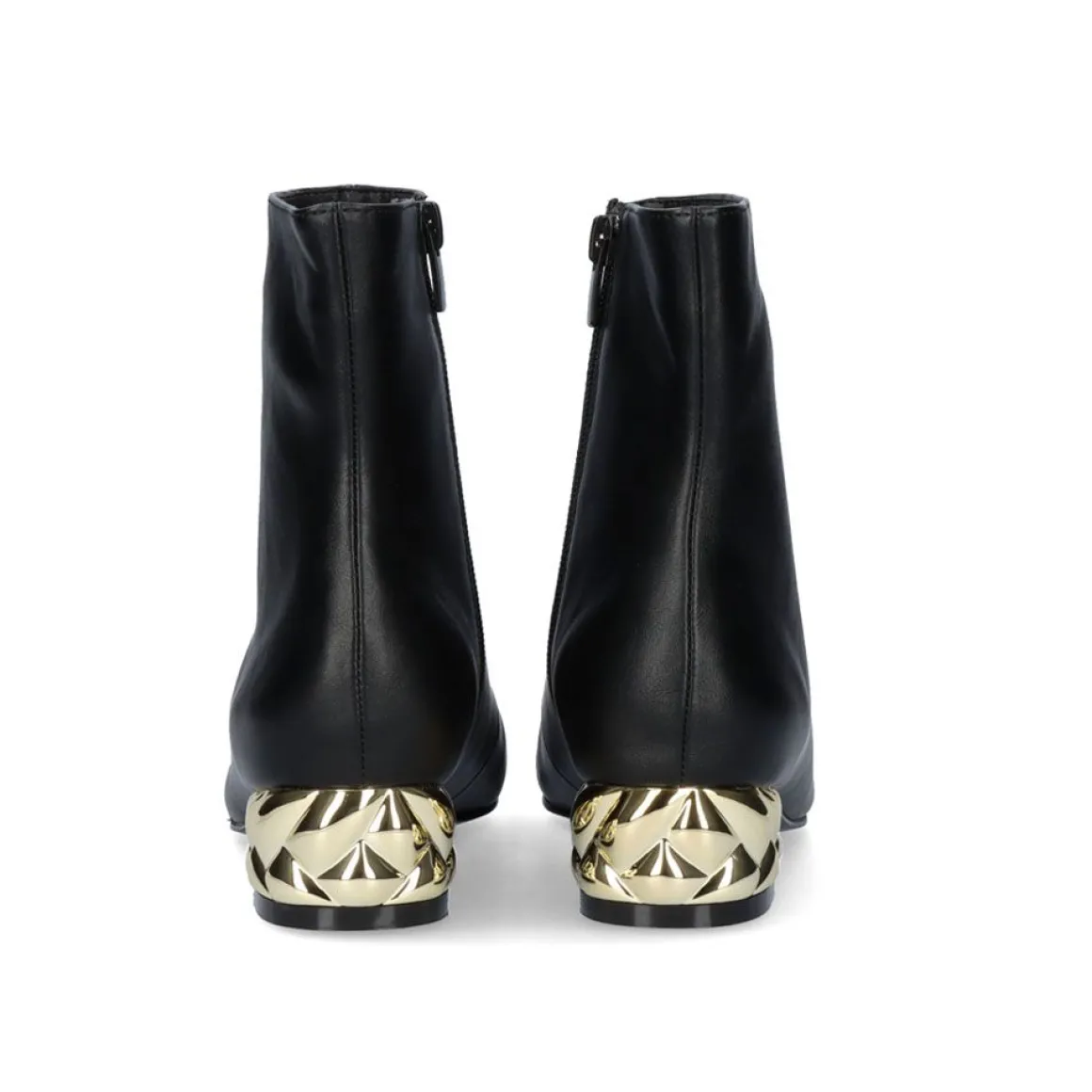 Botins De Salto Baixo Latina-221 Preto