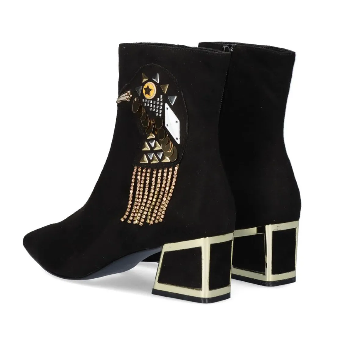 Botins Exe De Salto Baixo Rio-331 Preto