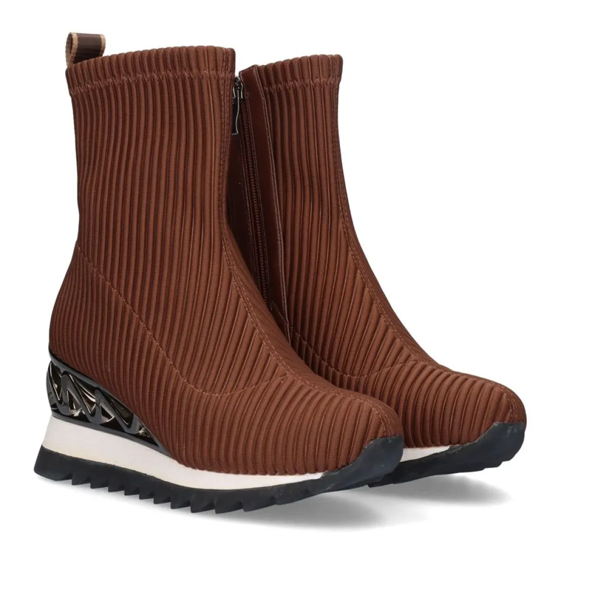 Botins Exe Y2327-H1356 Lycra Castanho