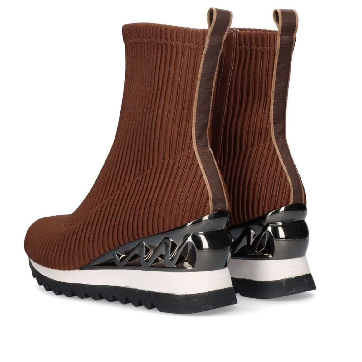 Botins Exe Y2327-H1356 Lycra Castanho