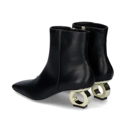 Espolio Com Salto Circular Elena-411 Preto