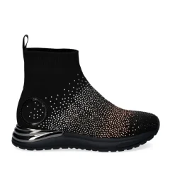 Estilo Meia Y2315-H502 Em Preto Com Brilhantes