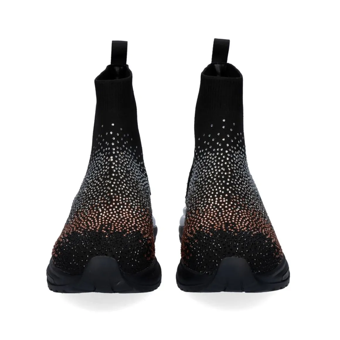 Estilo Meia Y2315-H502 Em Preto Com Brilhantes