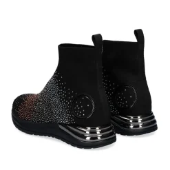 Estilo Meia Y2315-H502 Em Preto Com Brilhantes