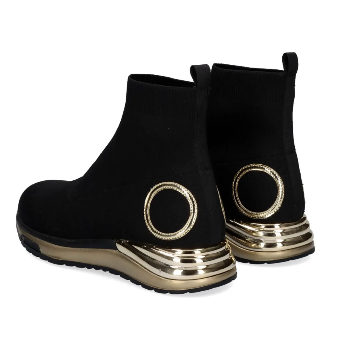 Estilo Meia Y2315-H307 Em Preto Com Detalhes Dourados