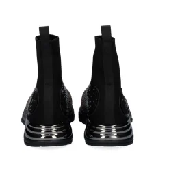 Estilo Meia Y2315-H502 Em Preto Com Brilhantes