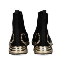 Estilo Meia Y2315-H307 Em Preto Com Detalhes Dourados