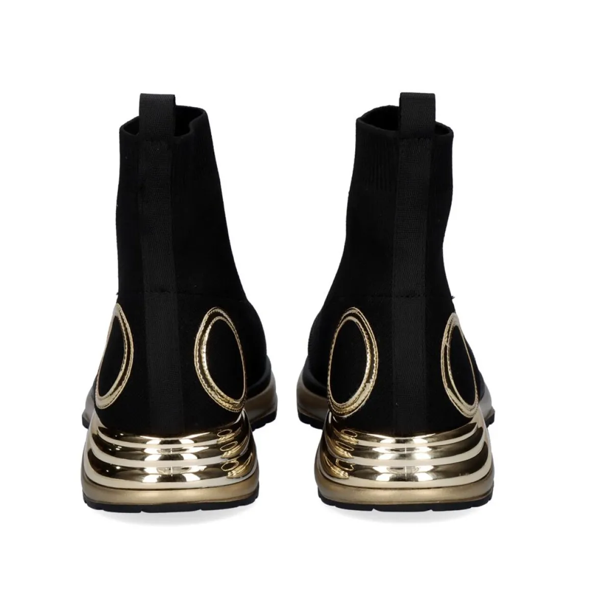 Estilo Meia Y2315-H307 Em Preto Com Detalhes Dourados