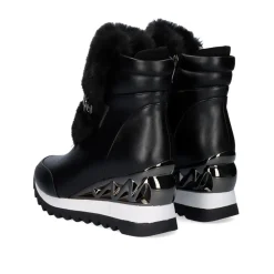 Meias Boot Tenis Com Cabelo Em Preto Y2327-J88