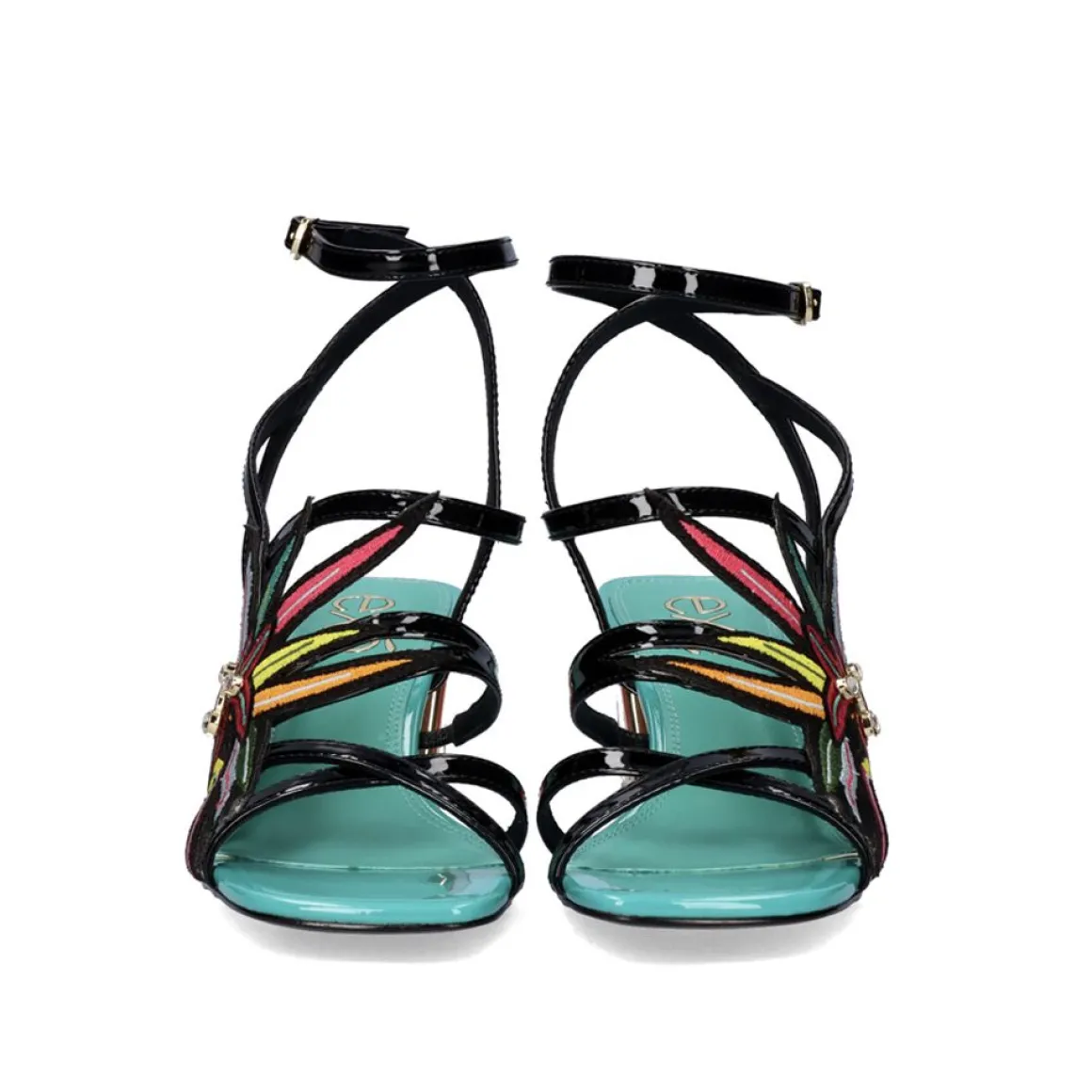 Nova Sandalia De Salto Baixo Luisa-400 Preto