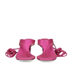 Novo Sandalia De Salto Baixo Brenda-314 Fuxia