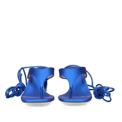 Novo Sandalia De Salto Baixo Brenda-314 Azul