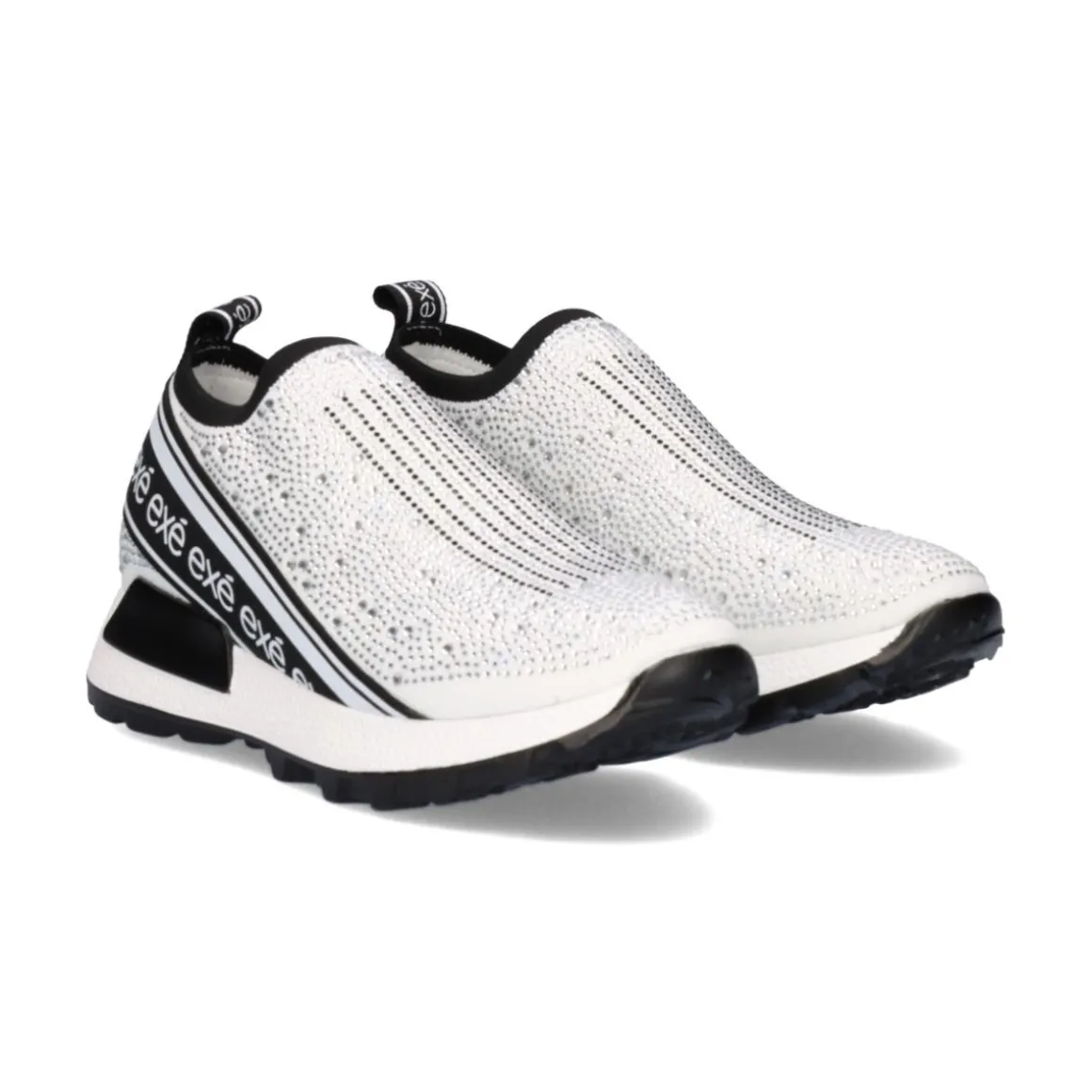 Plataforma De Tenis Ex9210A Branco Brilhante