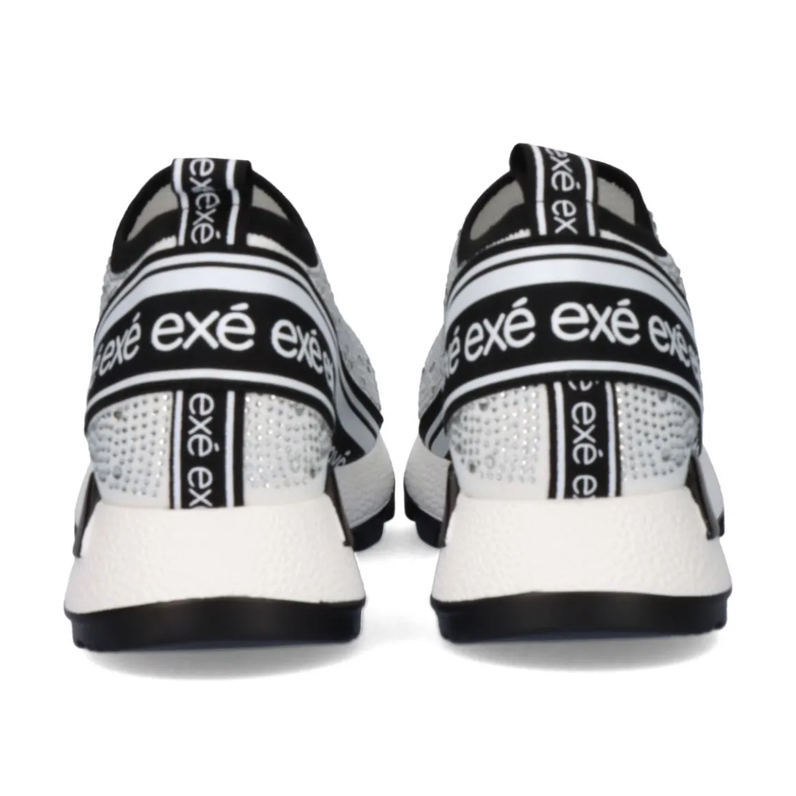 Plataforma De Tenis Ex9210A Branco Brilhante