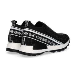 Plataforma De Tenis Ex9210A Preto Brilhante