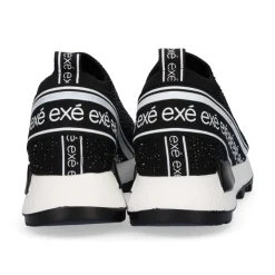 Plataforma De Tenis Ex9210A Preto Brilhante