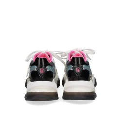 Plataforma Sneaker Xy166-1 Branco Dourado