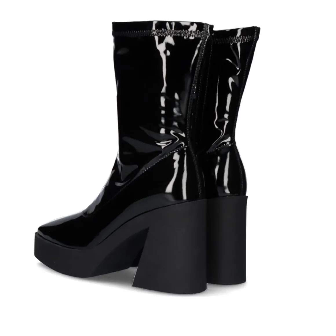 Salto Alto Vf1668-1A Em Couro Envernizado