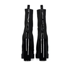 Salto Esatilo Meia Com Plataforma Dupla T3729-L1561 Em Preto