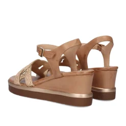 Sandalia Com Cunha Ipanema-926 Rosa Dourado