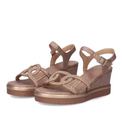 Sandalia Com Cunha Ipanema-952 Rosa Dourado