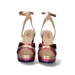 Sandalia De Calcanhar Ophelia-832 Multicolor