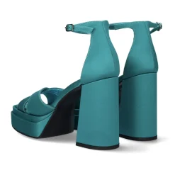 Sandalia De Salto 600 Baci Turquesa