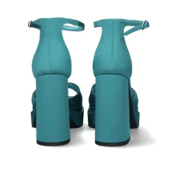 Sandalia De Salto 600 Baci Turquesa