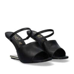 Sandalia De Salto Alto Maggie-865 Strass Preta