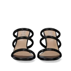 Sandalia De Salto Alto Maggie-822 Strass Preta