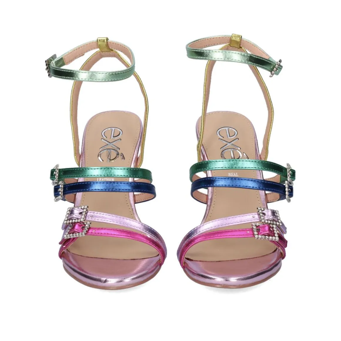 Sandalia De Salto Alto Rebeca-313 Multicolor